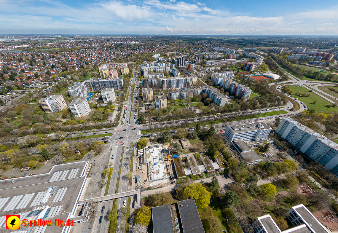 21.04.2023 - Baustelle der Großsanierung Kurt-Eisner-Straße in Neuperlach